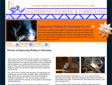 Tablet Screenshot of engineeringwelding.com